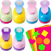 Álbum de recortes Craft Holes Punch Paper Punchers com adesivo, 16 unidades