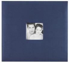 Álbum de recortes MCS MBI Fashion Fabric 34x32cm azul com páginas