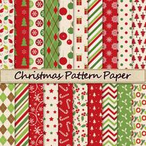 Álbum de recortes, papel especial, Whaline Christmas, 15 x 15 cm, 40 unidades