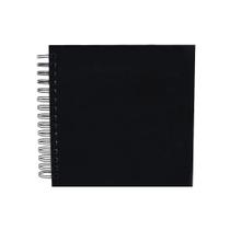 Álbum de Scrapbook Espiral 20x20cm 20 Folhas Preto - LEXTACK