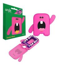 Album Dental Estojo p/ guardar dentes de Leite Rosa - Angie
