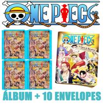 Álbum Do One Piece 2023 Com 50 Figurinhas (10 Envelopes)