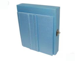Album estojo para fotos 15x21cm azul gliter