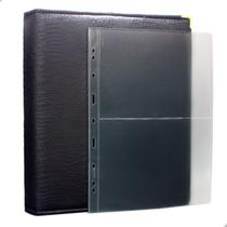 Álbum Fichário 10 Folhas Cédulas 2 Espaços 32x24 Cobra Fosco GF Álbum Fichário 10 Folhas Cédulas 2 Espaços 32x24 Cobra Fosco GF