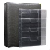 Álbum Fichário 20 Folhas para 240 Moedas 32x24 Cobra Fosco G