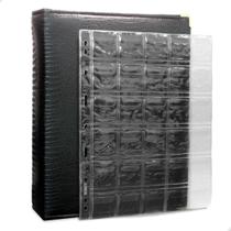 Álbum Fichário 20 Folhas Para 600 Moedas 28x21 Cobra Fosco XL