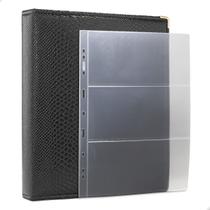 Álbum Fichário 30 Folhas Cédulas 3 Espaços 32x24 Cobra GF Álbum Fichário 30 Folhas Cédulas 3 Espaços 32x24 Cobra GF