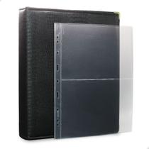 Álbum Fichário 30 Folhas para Cédulas 2 Espaços 32x24 Ziper Cobra Fosco GG Álbum Fichário 30 Folhas para Cédulas 2 Espaços 32x24 Ziper Cobra Fosco GG