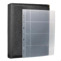 Álbum Fichário 50 Folhas p/ Cédulas 4 Espaços c/ Bolso 32x24 Cobra G Álbum Fichário 50 Folhas p/ Cédulas 4 Espaços c/ Bolso 32x24 Cobra G
