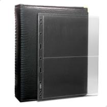 Álbum Fichário 50 Folhas Para Cédulas 2 Espaços 28x21 Cobra Fosco XL Álbum Fichário 50 Folhas Para Cédulas 2 Espaços 28x21 Cobra Fosco XL