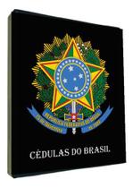 Álbum Fichário Cédulas Brasil Republica + 20 Folhas Acetato