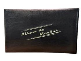 Álbum Fichário para 200 Moedas cor preta Álbum Fichário para 200 Moedas cor preta