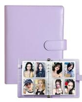 Álbum fichário para cards Neffliwe A5 em couro PU, 240 cards, roxo Álbum fichário para cards Neffliwe A5 em couro PU, 240 cards, roxo