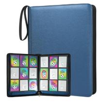 Álbum fichário para cartas OnMove com 324 bolsos em couro PU azul Álbum fichário para cartas OnMove com 324 bolsos em couro PU azul