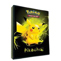 Álbum Fichário Pokémon - Pasta Porta 180 Cards Pikachu