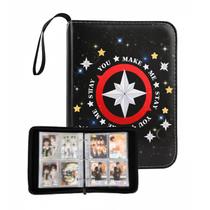 Álbum fichário ZAYNORIA para 400 cards lomo com alça de pulso Álbum fichário ZAYNORIA para 400 cards lomo com alça de pulso