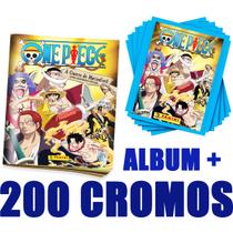 Álbum Figurinhas One Piece 2023 Livro Ilustrado + 200 Cromos