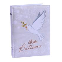 Álbum Fotográfico 15x21 100 Fotos BATISMO BRANCO Bebê Infantil Batizado