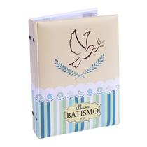 Álbum Fotográfico 15x21 100 Fotos BATISMO LISTRA VERDE Bebê Infantil Batizado
