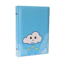 Álbum Fotográfico 15x21 para 100 Fotos Chuva de amor GRAVATA Azul Bebê Infantil Nuvem Bençãos