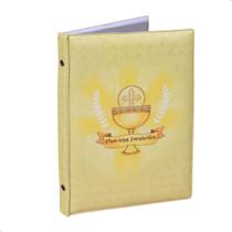 Álbum Fotográfico 15x21 para 40 Fotos Primeira Eucaristia Comunhão Cálice Hóstia