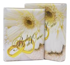 Álbum Fotográfico Caixa Imã Bodas De Ouro 100 Fotos 13x18