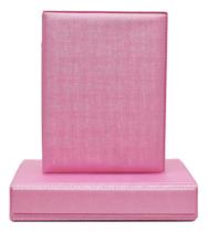 Álbum Fotográfico Caixa Imã Rosa Luxo 120 Fotos 15x21