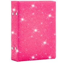 ALBUM FOTOGRÁFICO GLITTER 10X15/120 FOTOS material sintético POP TOP LINDO E MODERNO COR:GLITTER PINK - oem