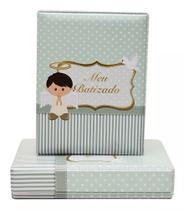 Álbum Fotográfico Luxo Caixa Imã Batizado 100 Fotos 10x15 Álbum Fotográfico Luxo Caixa Imã Batizado 100 Fotos 10x15