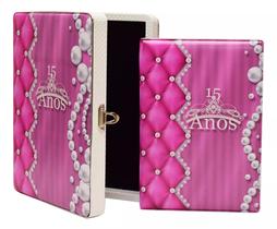 Álbum Fotográfico Luxo Com Caixa 15 Anos 100 Fotos 15x21