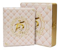 Álbum Fotográfico Luxo Com Caixa 15 Anos 100 Fotos 20x25