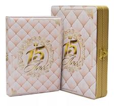 Álbum Fotográfico Luxo Com Caixa 15 Anos 40 Fotos 15x21