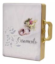 Álbum Fotográfico Luxo Com Caixa Casamento 100 Fotos 20x30