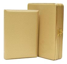 Álbum Fotográfico Luxo Dourado Com Estojo 100 Fotos 15x21