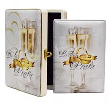 Álbum Fotográfico Luxo Formatura Com Estojo 40 Fotos 15x21