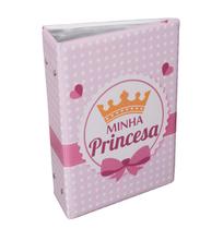 Álbum Fotográfico Para 500 Fotos 10x15 - MINHA PRINCESA - Infantil Bebê Coroa Rosa