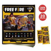 Álbum freefire + figurinha 20 envolopes (100 cronos) - panini