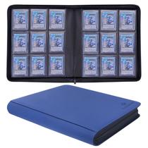 Álbum KAGSWAMO Toploader, Capacidade para 324 Toploaders, 9 Bolsos, Álbum para Cartas, Porta-Cartas para Cartas Esportivas ou Cartas de Coleção em Toploaders 3 x 4'' - Azul