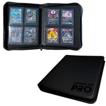 Álbum Level Up Pro para 112 Cartas com Zíper e Protetores Álbum Level Up Pro para 112 Cartas com Zíper e Protetores