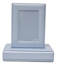 Álbum Luxo Azul Porta Foto Na Capa 100 Fotos 13x18