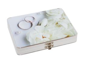 Álbum Maleta Enlace Casamento Flores Branca Para 60 Fotos 15x21