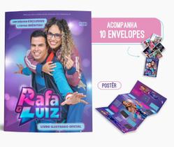 Álbum Oficial Rafa & Luiz + 10 envelopes 50 figurinhas - Capa Brochura - 01 pôster exclusivo encartado - Editora Pixel