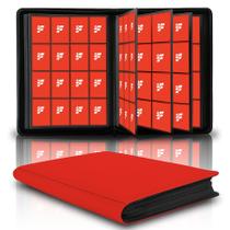 Álbum para cartas colecionáveis Fonwill TM10026-6, 1000+ bolsos, vermelho
