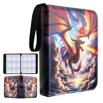 Álbum para cartas colecionáveis Fweel Deluxe Fire Dragon com 900 bolsos Álbum para cartas colecionáveis Fweel Deluxe Fire Dragon com 900 bolsos