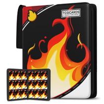 Álbum para cartas colecionáveis Yifan 900 bolsos com 3 argolas e zíper Álbum para cartas colecionáveis Yifan 900 bolsos com 3 argolas e zíper