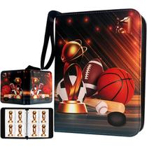 Álbum para Cartas Esportivas QANYYO com 400 Bolsos, Impermeável com Zíper Álbum para Cartas Esportivas QANYYO com 400 Bolsos, Impermeável com Zíper