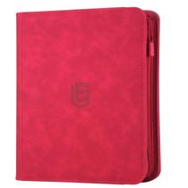 Álbum para cartas EYEGLEAM com 720 bolsos e zíper, vermelho
