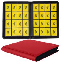 Álbum para Cartas MORABTO 1000+ Bolsos Impermeável Vermelho Álbum para Cartas MORABTO 1000+ Bolsos Impermeável Vermelho