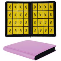 Álbum para Cartas MORABTO com mais de 1000 bolsos, impermeável, rosa e roxo Álbum para Cartas MORABTO com mais de 1000 bolsos, impermeável, rosa e roxo