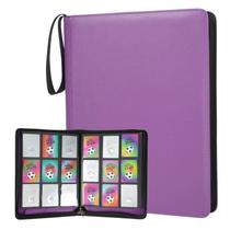 Álbum para Cartas OnMove 324 Cartas Couro PU Roxo Grande Álbum para Cartas OnMove 324 Cartas Couro PU Roxo Grande